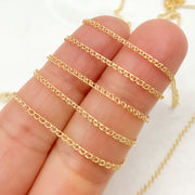 14K Solid Gold Wheat Chain
